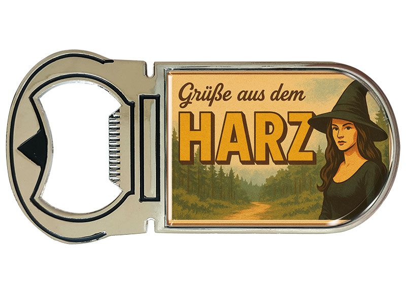 Souvenir Magnet Kapselheber aus Metall Harz 4x9cm Souvenir Magnet Kapselheber aus Metall Harz 4x9cm