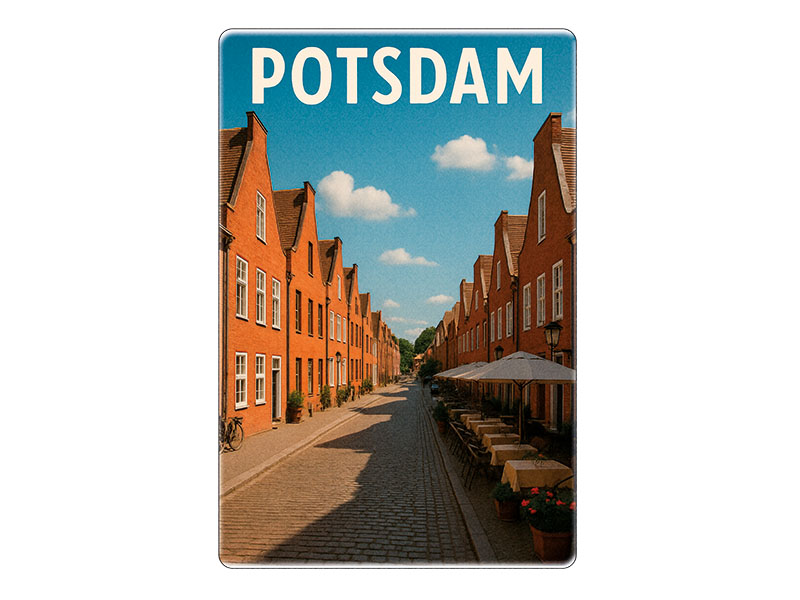 Souvenir Foto Magnet Steingut Potsdam 6x4,5cm Souvenir Foto Magnet Steingut Potsdam 6x4,5cm
