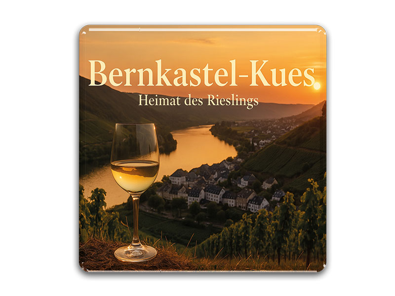 Souvenir Foto Magnet Bernkastel-Kues 6,5x6,5cm