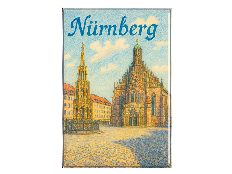 Souvenir Foto Magnet Nürnberg 9,5x6,5cm Souvenir Foto Magnet Nürnberg 9,5x6,5cm
