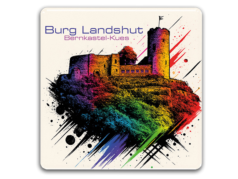 Souvenir Foto Magnet Bernkastel-Kues 8x8cm