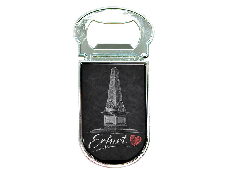 Souvenir Kapselheber Magnet Erfurt aus Metall 3x7cm