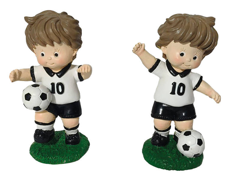 Fußballer aus Poly 6x3,5x9cm