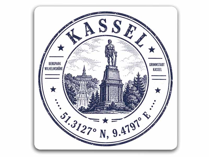 Foto ricordo magnetica Kassel 3,5x3,5 cm