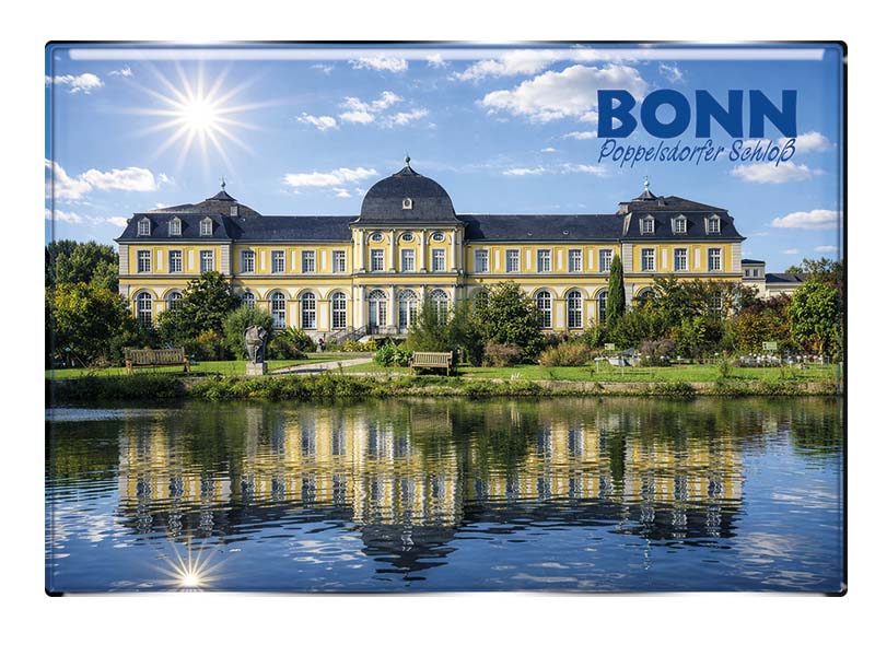 Souvenir Foto Magnet Bonn 8x5,5cm