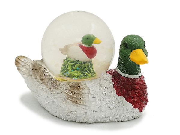 17775 Poly Ente m. Glitzerkugel