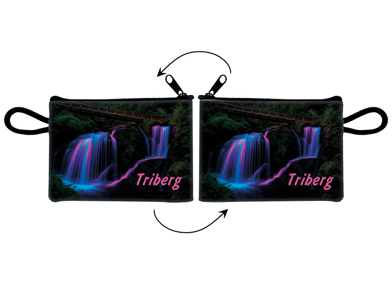 Souvenir Täschchen aus Kunstleder Triberg 11x8cm Souvenir Täschchen aus Kunstleder Triberg 11x8cm