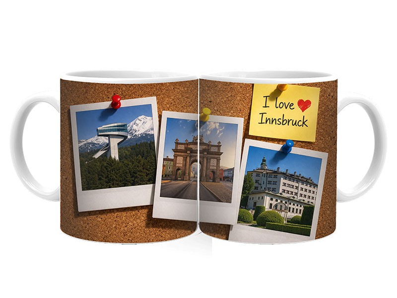 Souvenir Foto Tasse Innsbruck aus Keramik Ø8x9,5cm