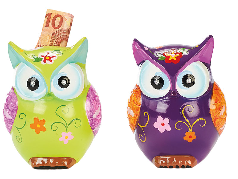 14871 Ker. Spardose Eule