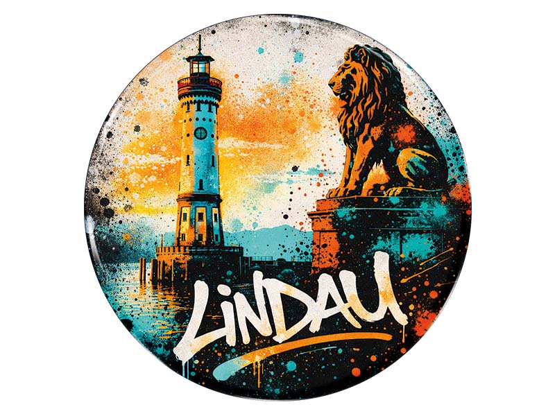 Souvenir Foto Magnet Lindau Ø7cm