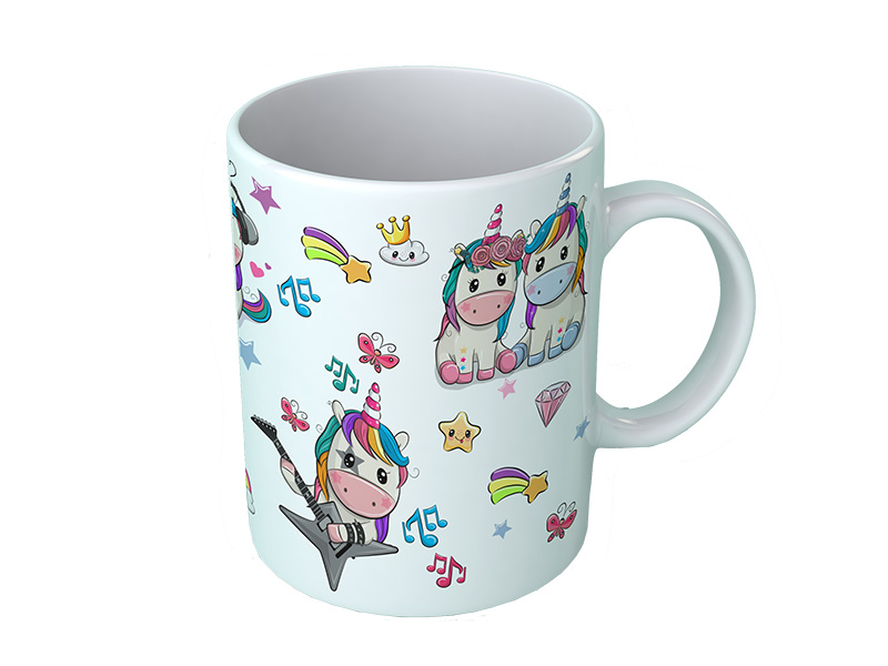 16885-0 Foto Keramik Tasse Einhorn