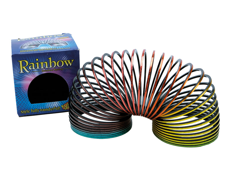 Regenbogenspirale in Metalloptik aus Kunststoff Ø6,5cm    Regenbogenspirale in Metalloptik aus Kunststoff Ø6,5cm