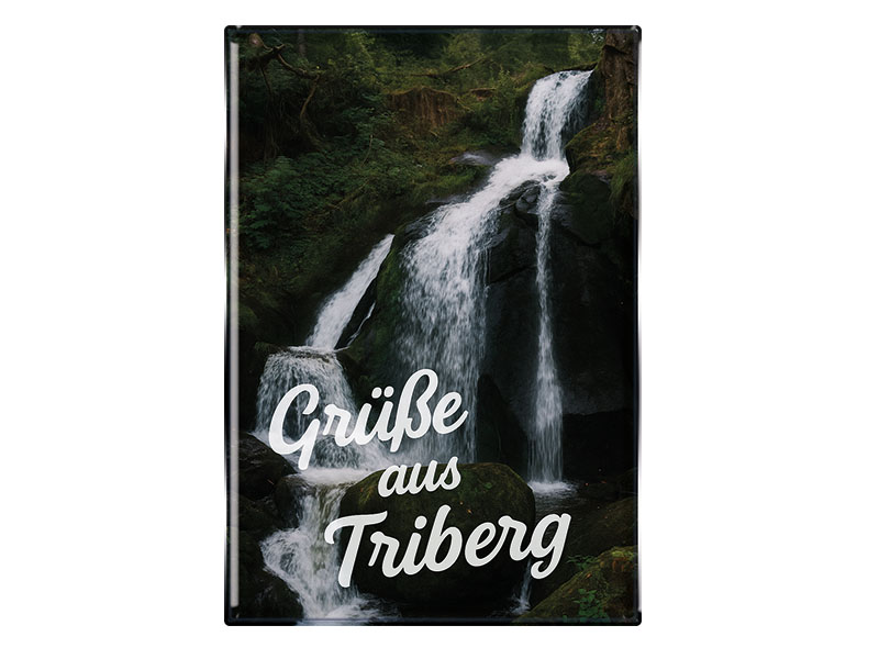Souvenir Foto Magnet rechteckig Triberg 8x5,5cm