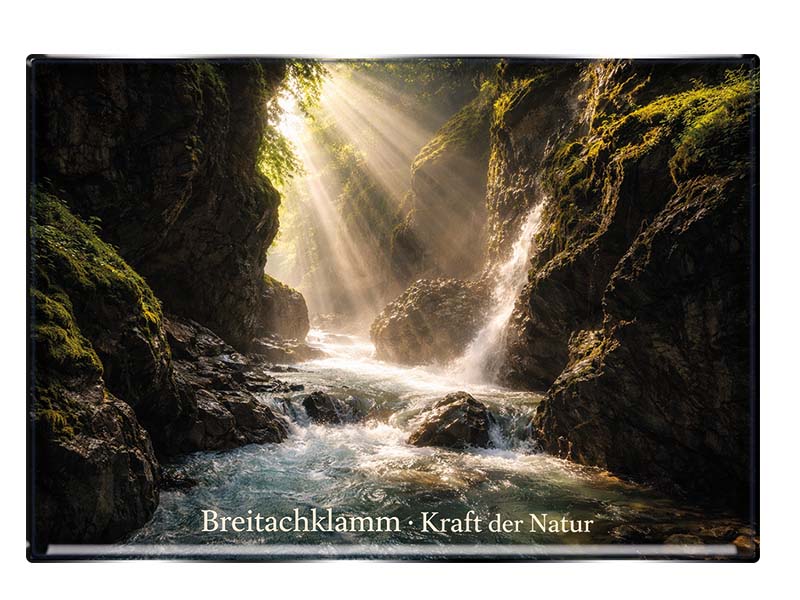 Souvenir Foto Magnet rechteckig Oberstdorf 5,5x8cm