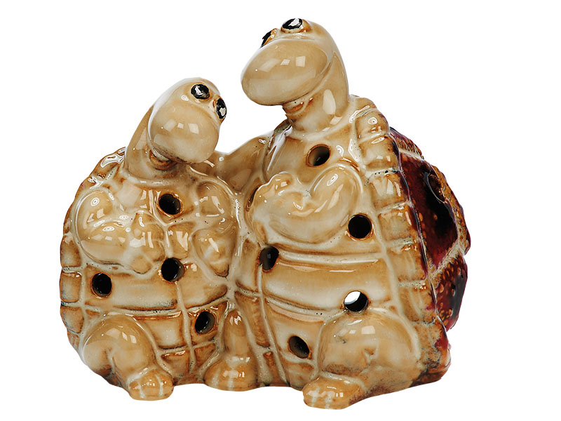 15943 Porz. Windlicht Schildkröte