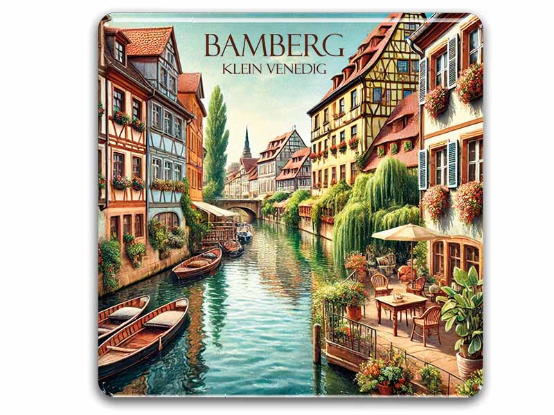 Souvenir Foto Magnet Bamberg 8x8cm Souvenir Foto Magnet Bamberg 8x8cm
