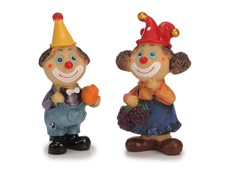 17373 Poly Clown mit Früchten