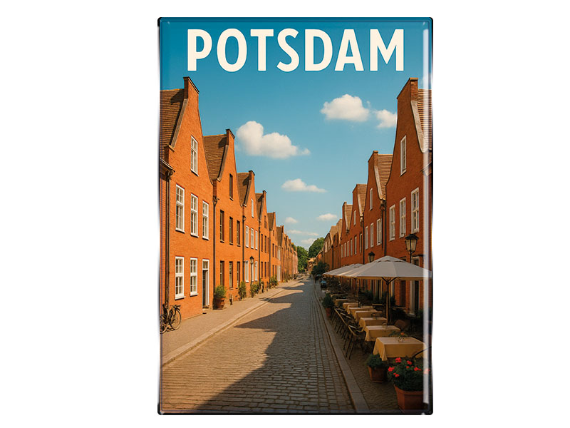 Souvenir Foto Magnet rechteckig Potsdam 8x5,5cm