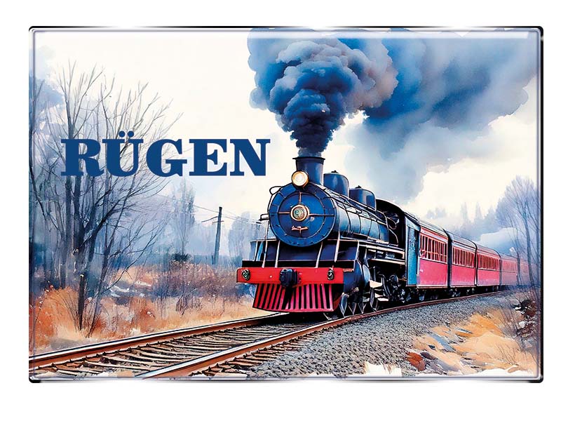 Souvenir Foto Magnet rechteckig Rügen 8x5,5cm Souvenir Foto Magnet rechteckig Rügen 8x5,5cm