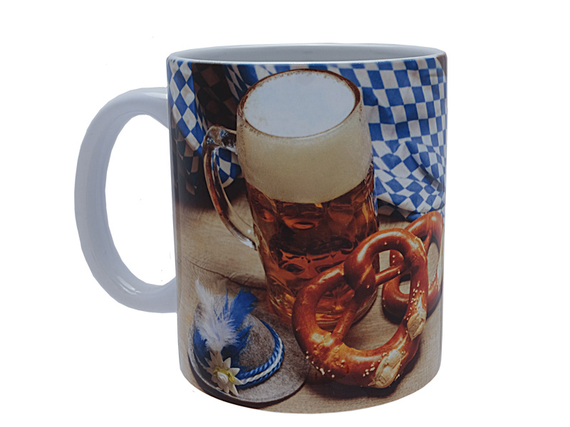 16820-0 Foto Keramik Tasse Brezel