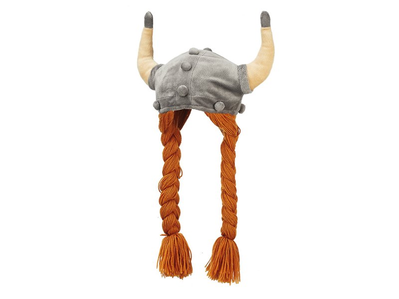 32187 Plüsch Mütze Wikinger Helm
