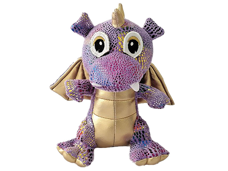 Plush dragon purple 25x19x29cm