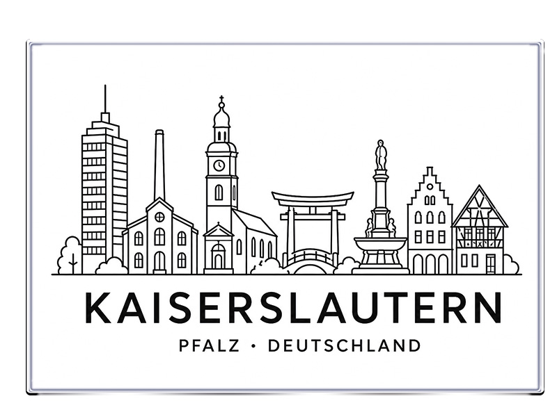 Souvenir Foto Magnet Kaiserslautern 9,5x6,5cm