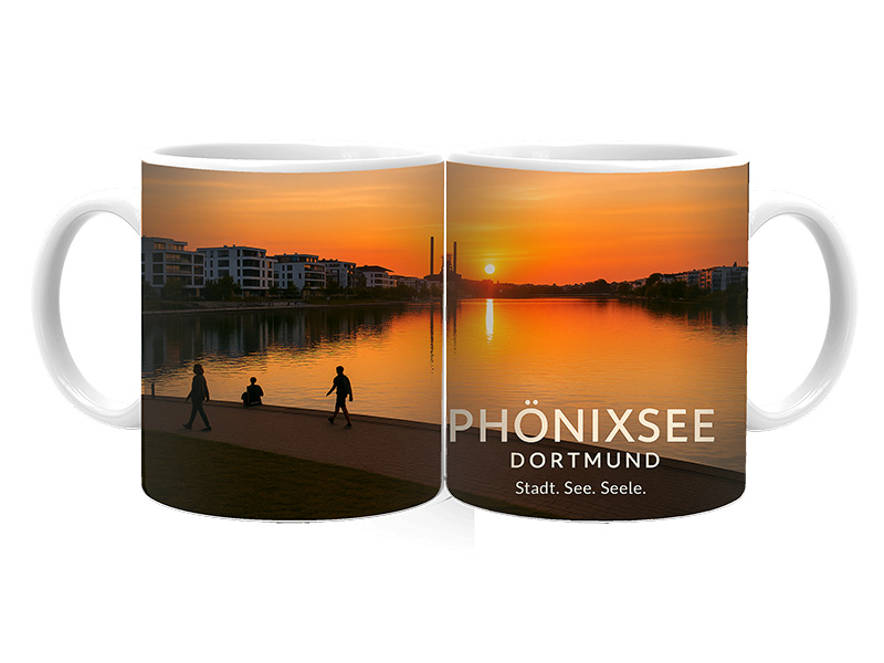 Souvenir Foto Tasse Dortmund aus Keramik Ø8x9,5cm