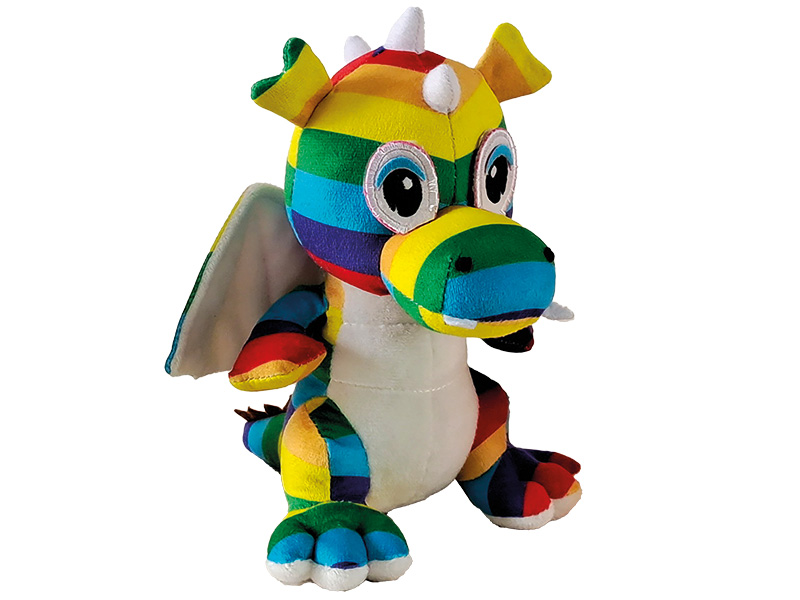 Drache aus Plüsch 25x29x29cm    Drache aus Plüsch 25x29x29cm