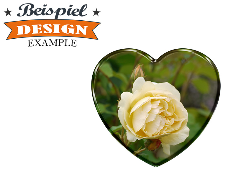 16522-2 Foto Magnet Herz eigenes Design