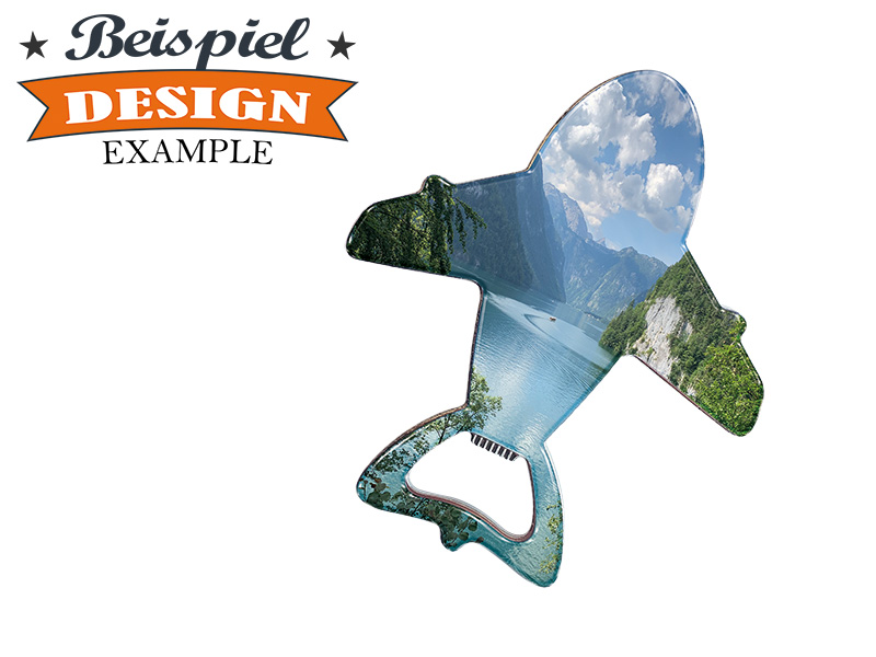 16758-2 Metall Magnet Kapselheber Flugzeug eigenes Design