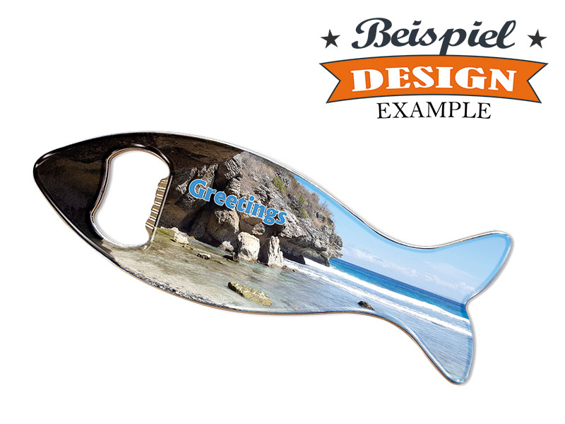 Metall Magnet Kapselheber Fisch eigenes Design