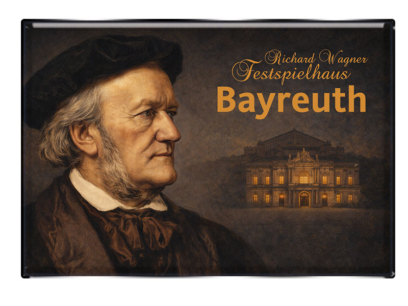 Souvenir Foto Magnet Bayreuth 8x5,5cm