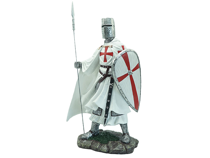 Ritter mit weißem Umhang, 32x19x60cm   