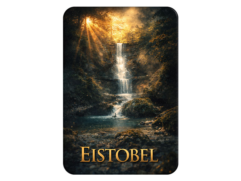 Souvenir Foto Magnet Eistobel aus Kunststoff 8x5cm