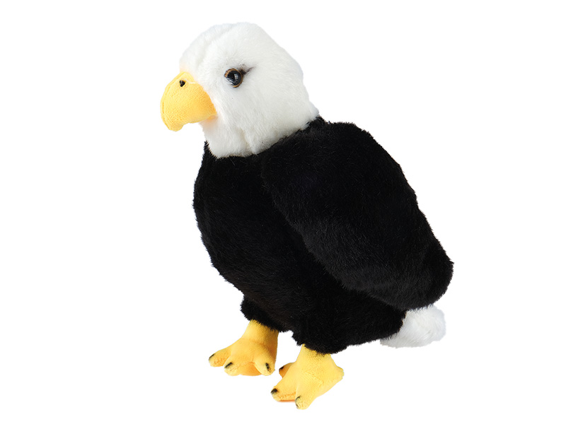 Plush bald eagle 18x12x30cm