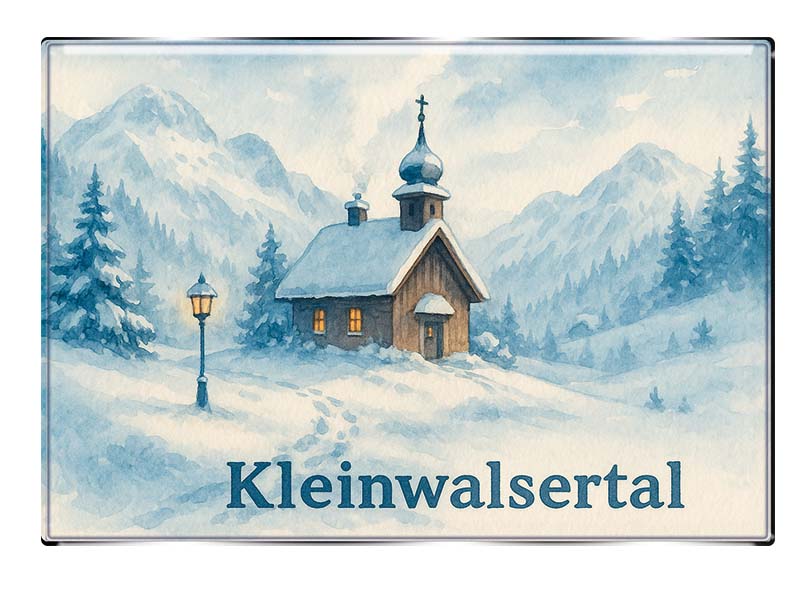 Souvenir Foto Magnet rechteckig Kleinwalsertal 8x5,5cm Souvenir Foto Magnet rechteckig Kleinwalsertal 8x5,5cm