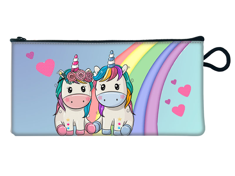 19016 Kunstleder Täschchen Einhorn