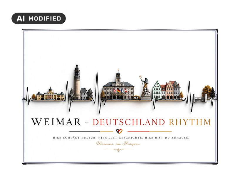 Souvenir Foto Magnet Weimar 8x5,5cm