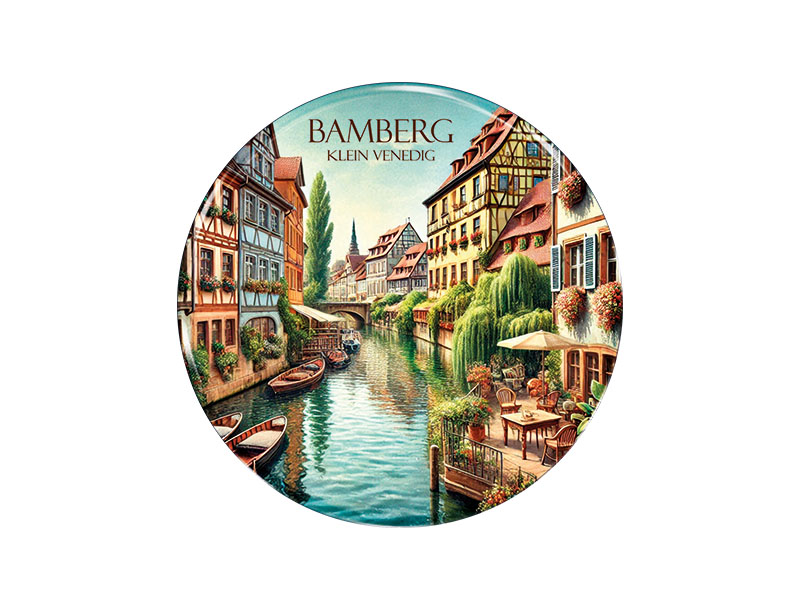 Souvenir Foto Magnet rund Bamberg Ø3.5 cm