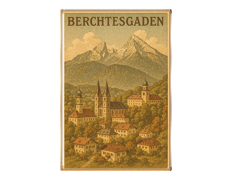 Souvenir Foto Magnet Berchtesgaden 9,5x6,5cm