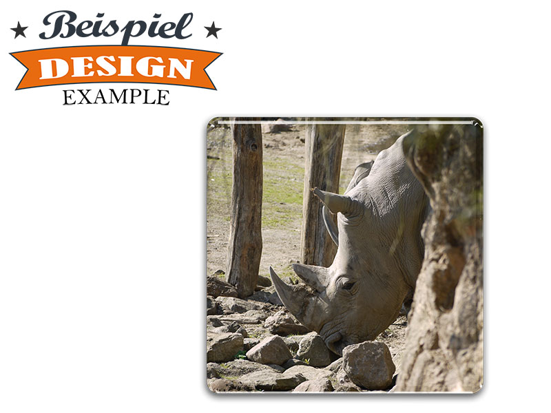 16741-2 Foto Magnet Quadrat eigenes Design