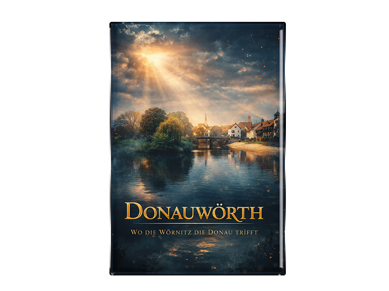 Souvenir Foto Magnet Donauwörth 8x5,5cm