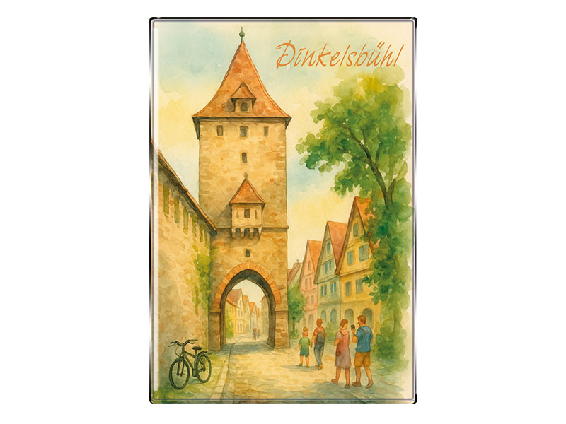 Souvenir Foto Magnet rechteckig Dinkelsbühl 8x5,5cm