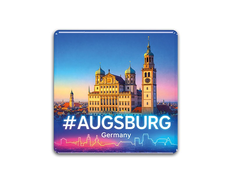 Souvenir Foto Magnet Augsburg 3,5x3,5cm