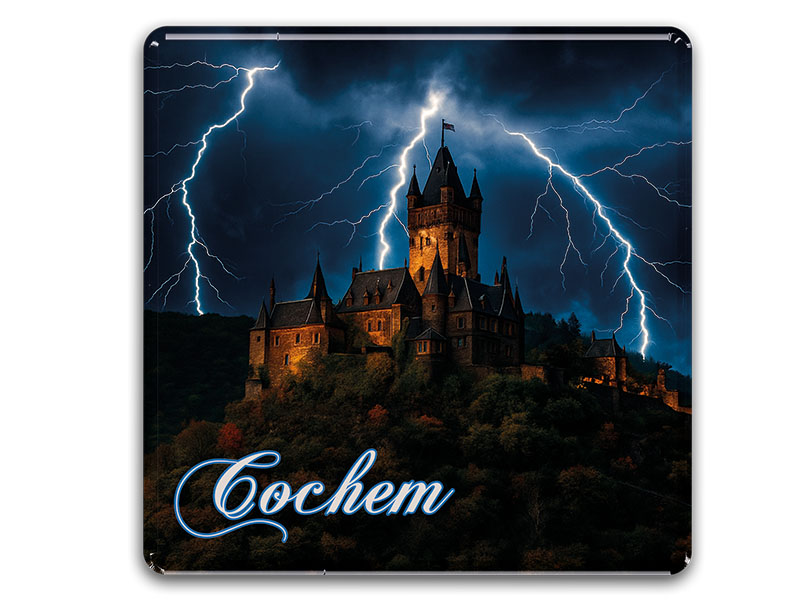 Souvenir Foto Magnet Cochem 8x8cm