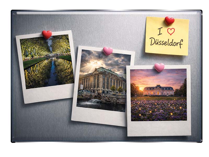 Souvenir Foto Magnet Düsseldorf 8x5,5cm