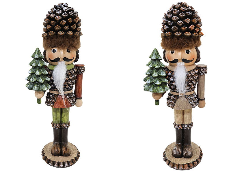 Deko-Nussknacker aus Poly 10x7,5x26,5cm    Deko-Nussknacker aus Poly 10x7,5x26,5cm