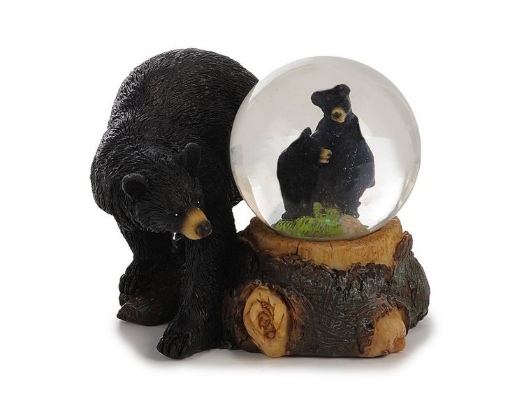 17328 Poly Bär mit Bär Glitzerkugel