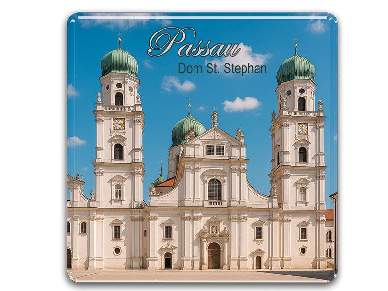 Souvenir Foto Magnet Passau 8x8cm Souvenir Foto Magnet Passau 8x8cm